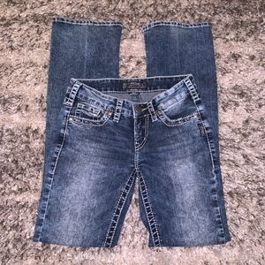 Silver Denim Jeans / Aiko Bootcut